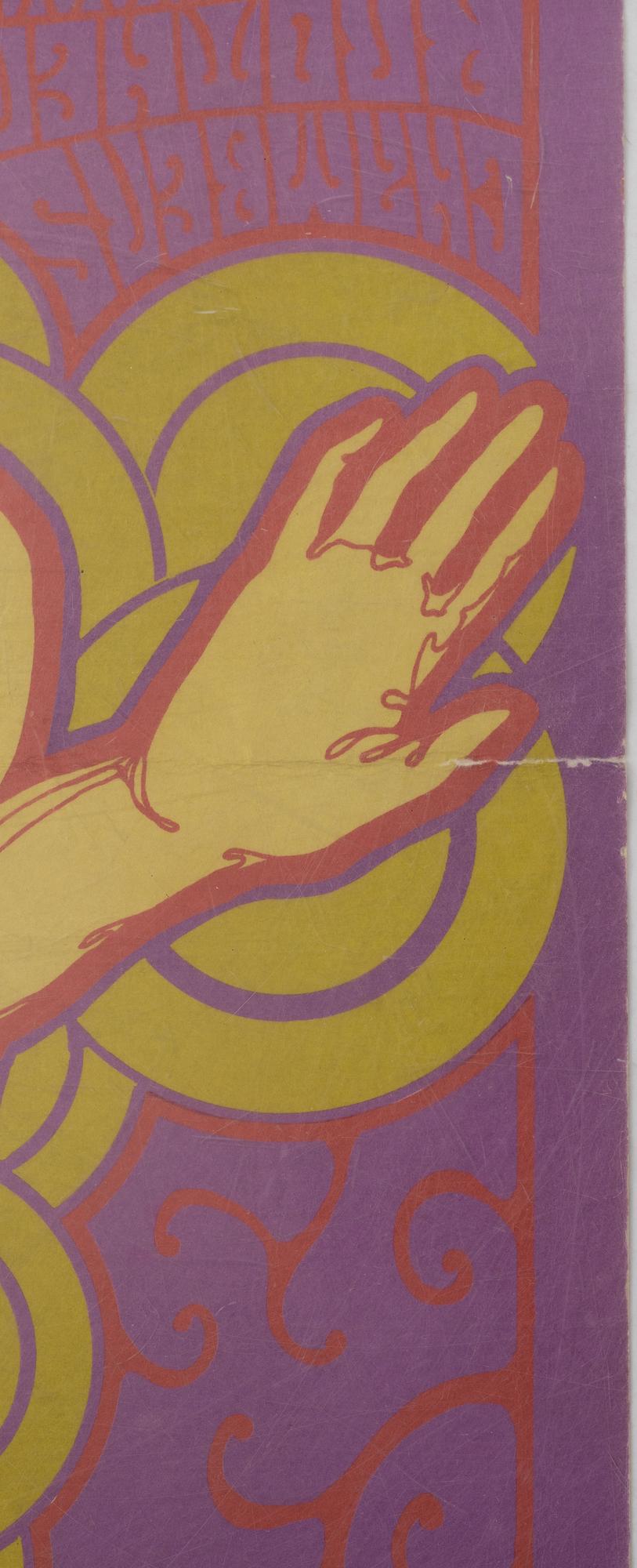 Wes Wilson, konsertaffisch, Creative Litograph Co. 1967.