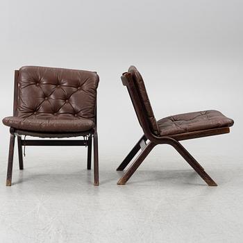 Three 'Uno' armchairs, Ekornes, Norway.