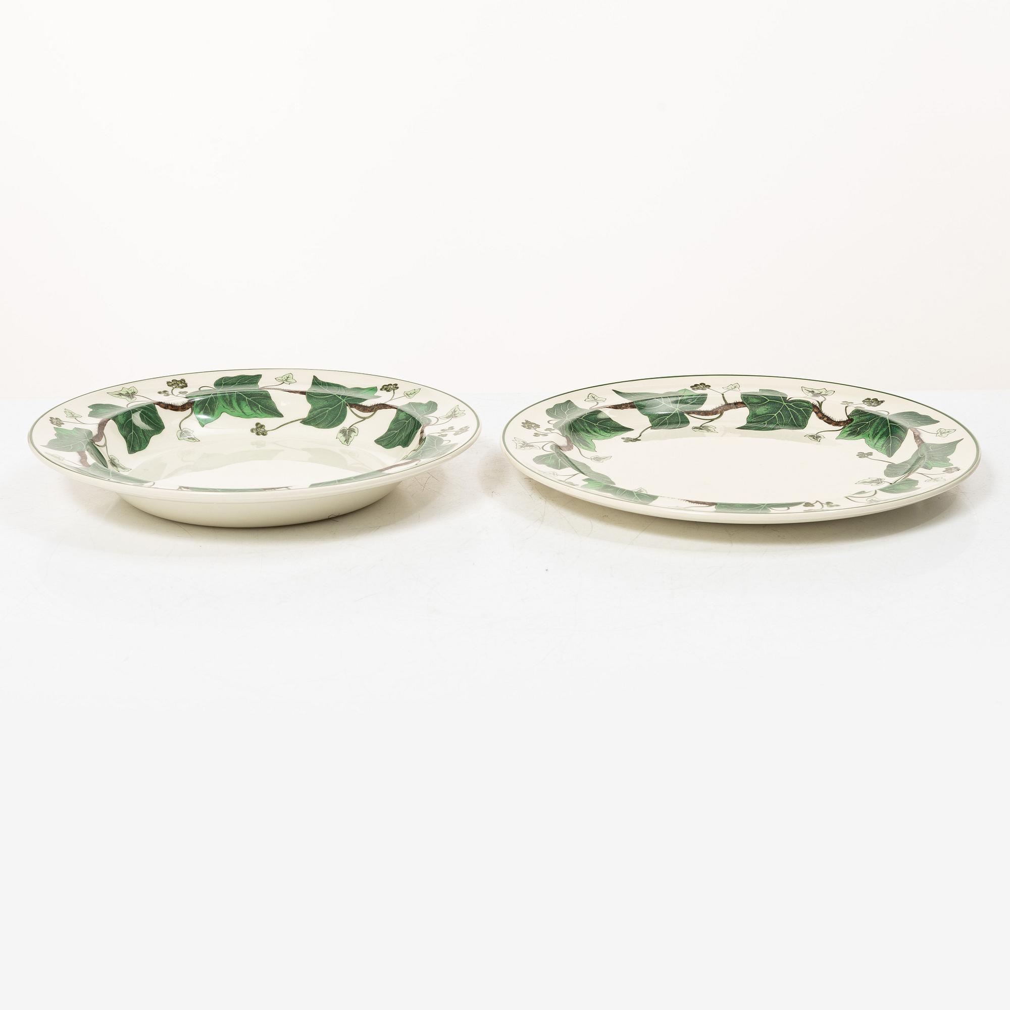24 pieces of a 'Napoleon Ivy' creamware service, Wedgwood, England.