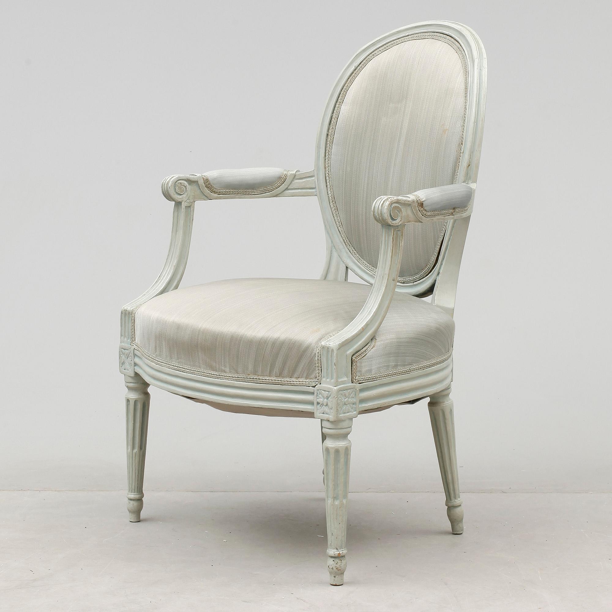 KARMSTOL. Gustaviansk. 1700-talets slut.
