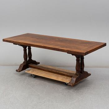 A 19th century oak table.