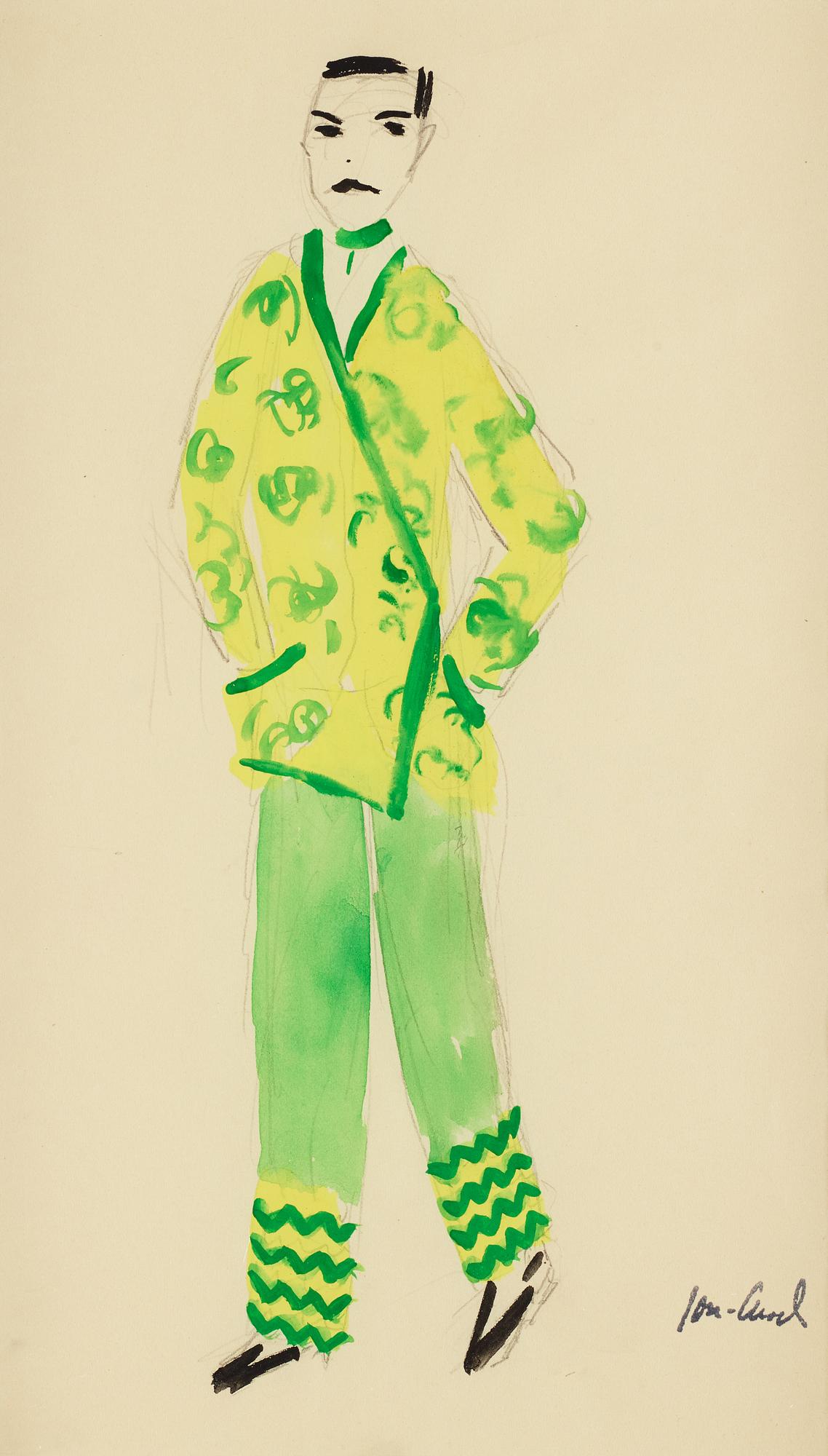 John Jon-And, water colour, 1920-30s, signed with stamp.