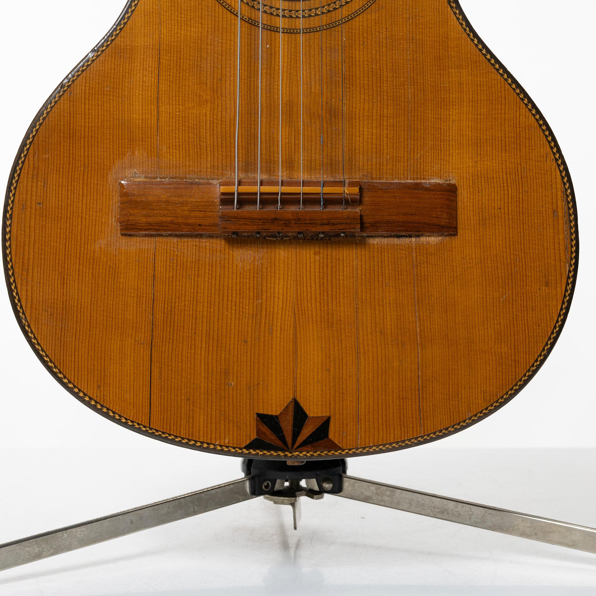 Acoustic guitar, "Wappengitarre", 19th century, Germany.