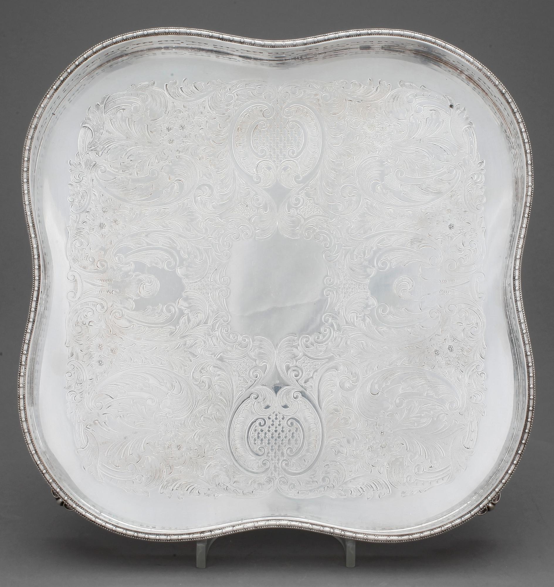 SALVER, nysilver, England, 1900-talets andra hälft.