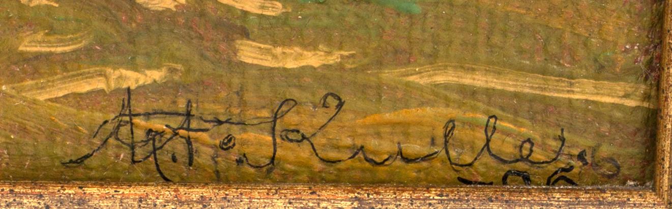 AXEL THEODOR KULLE, a signed and dated oilpainting on canvas.