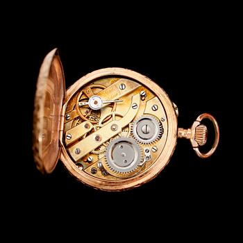 FICKUR, 14 k guld, sekelskiftet 1900.