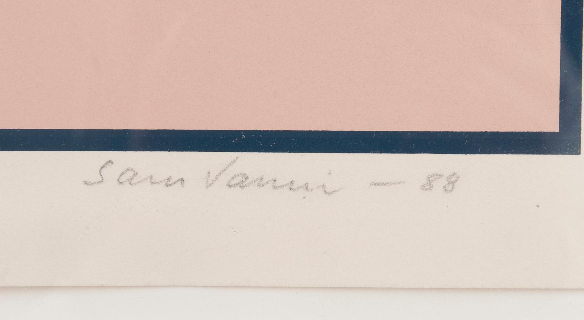 SAM VANNI, serigrafi, signerad och daterad -88, numrerad 5/100.
