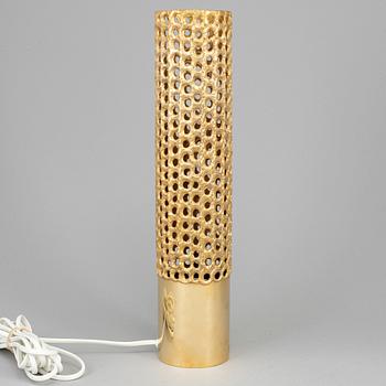 PIERRE FORSSELL, a brass lamp from Skultuna, 1979.