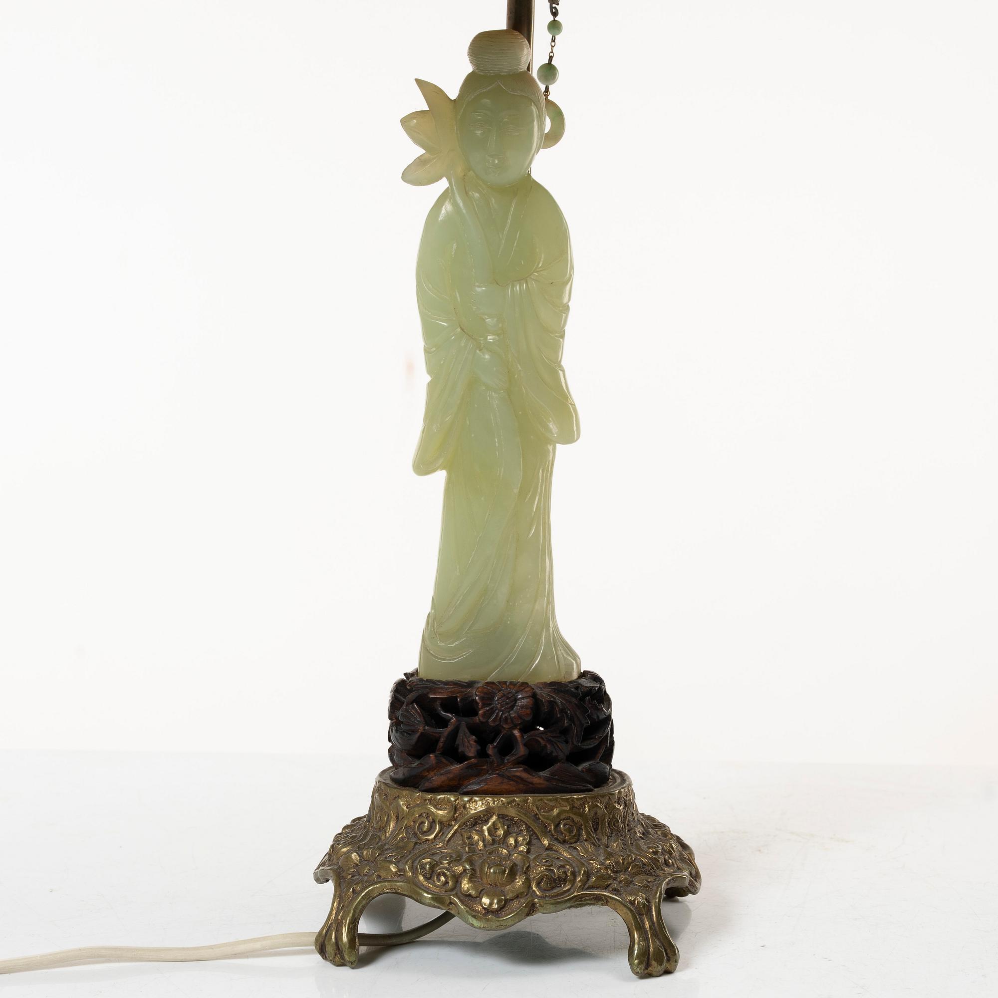 A set of three sculptures/table lamps, China, 20th century.