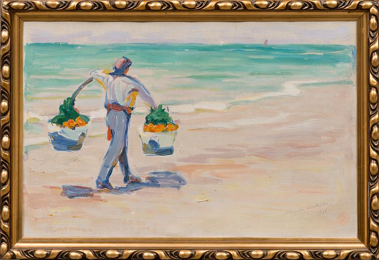 SANTERI SALOKIVI, PÅ STRANDEN.