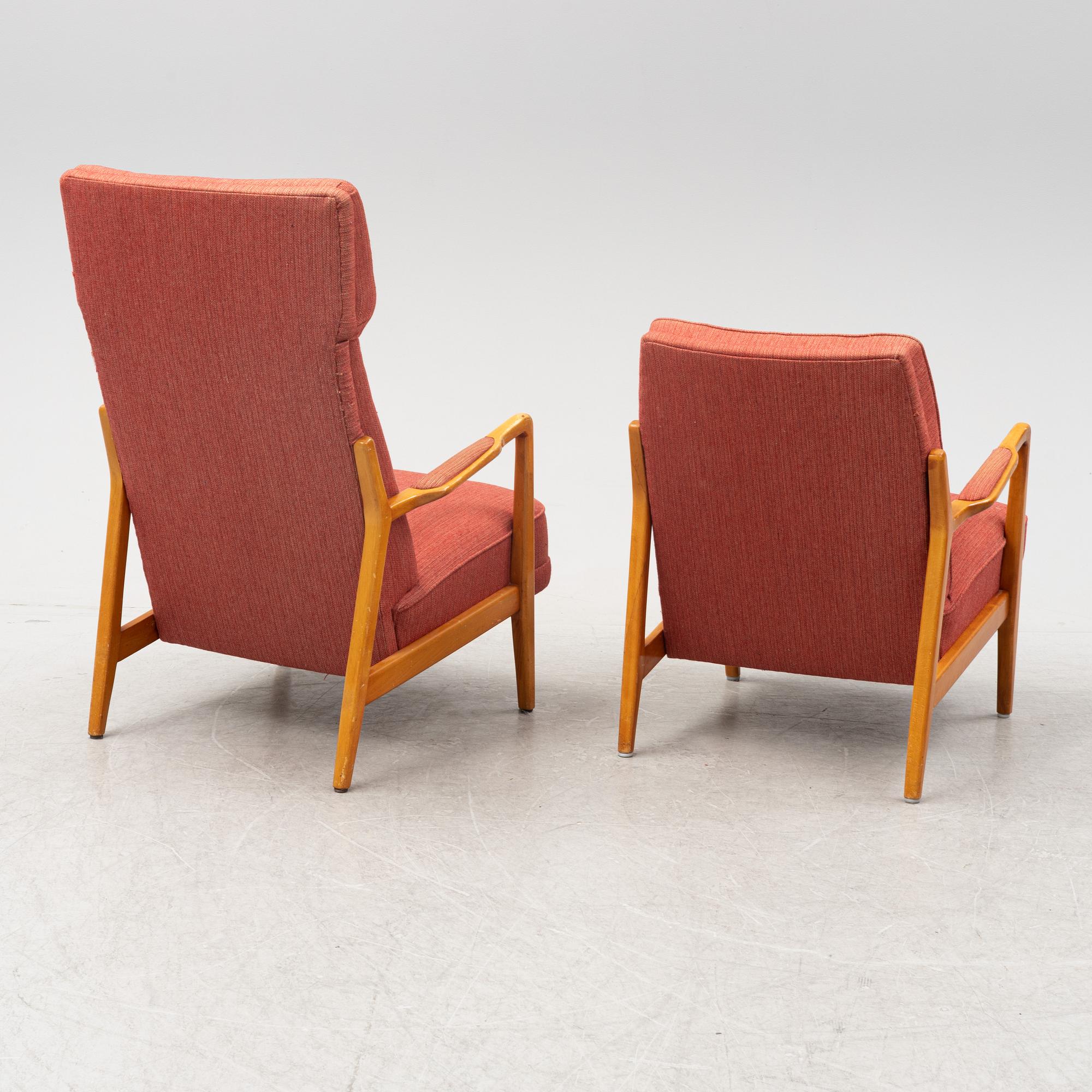 Folke Ohlsson, a 'Duxello' sofa and two armchairs, Dux, Sweden, 1960's.