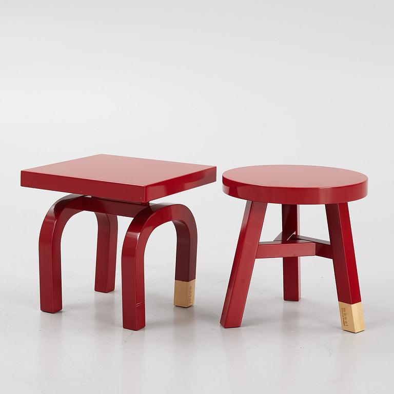 Neri&Hu, a pair of 'Commorn Camrades' side tables, Moooi.