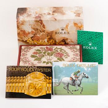 ROLEX, Datejust, 'Wood dial', wristwatch, 26 mm.