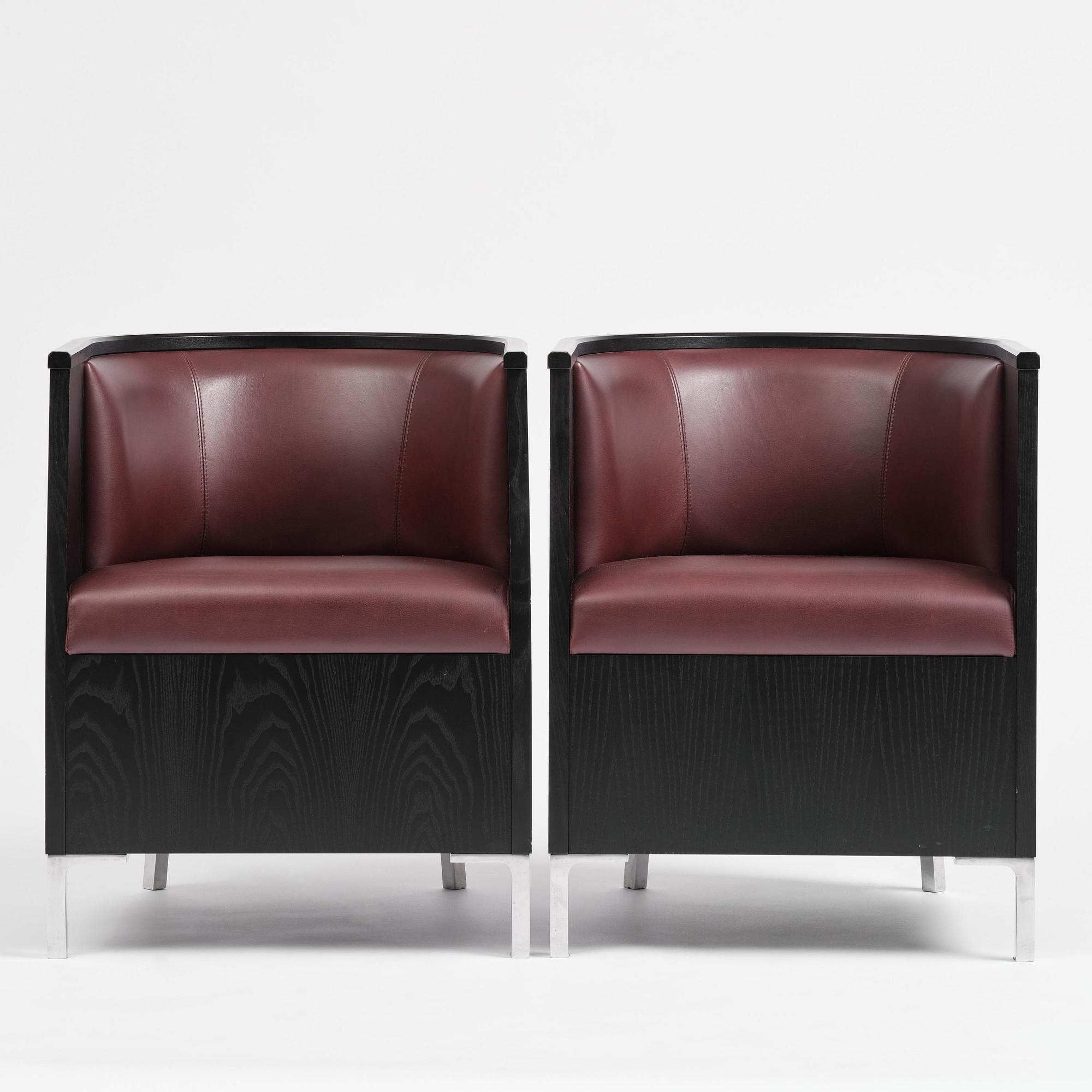 Mats Theselius, a pair of “Theselius Trä” armchairs, Källemo, Värnamo, post 2007.