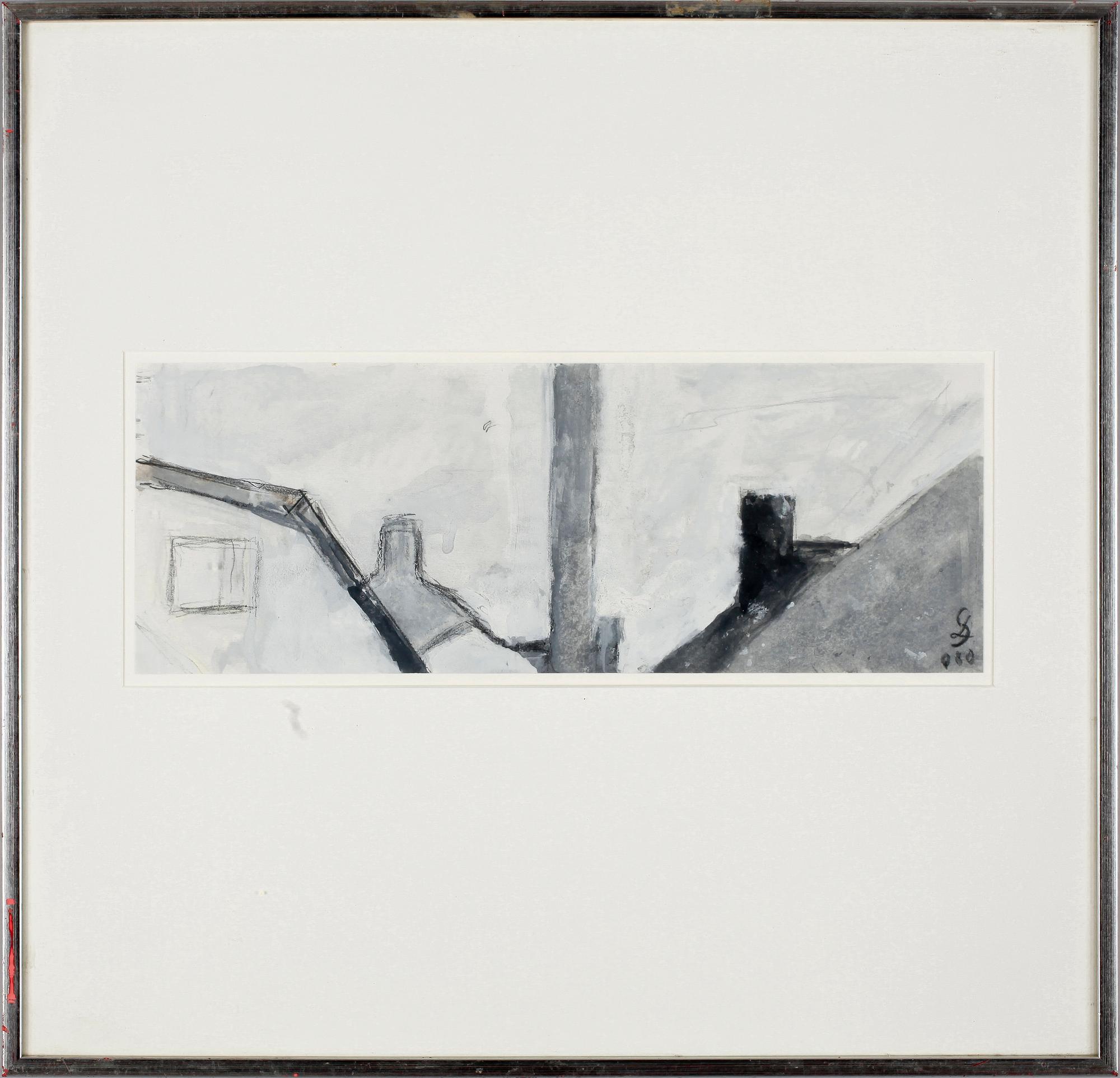 SIXTEN LUNDBOHM, gouash, monogramsign.