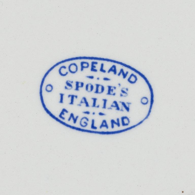 12 pieces of 'Spode's Italian' creamware, Copeland, England.