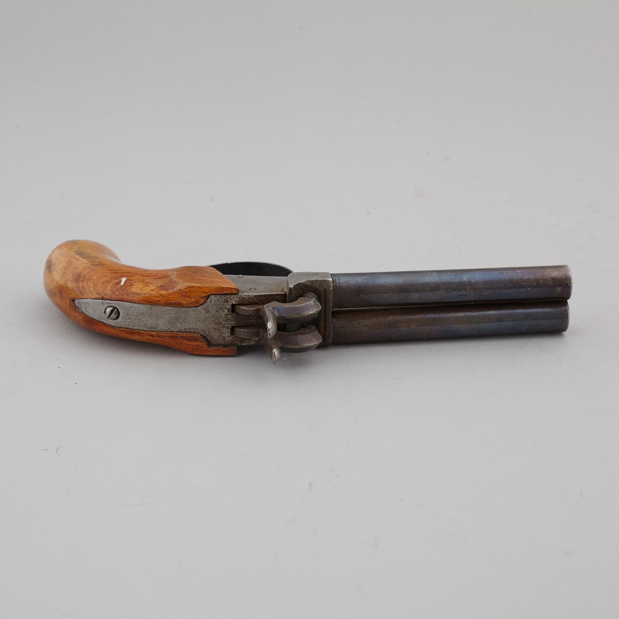 SLAGLÅSPISTOLER, 3 st, 1800-tal.