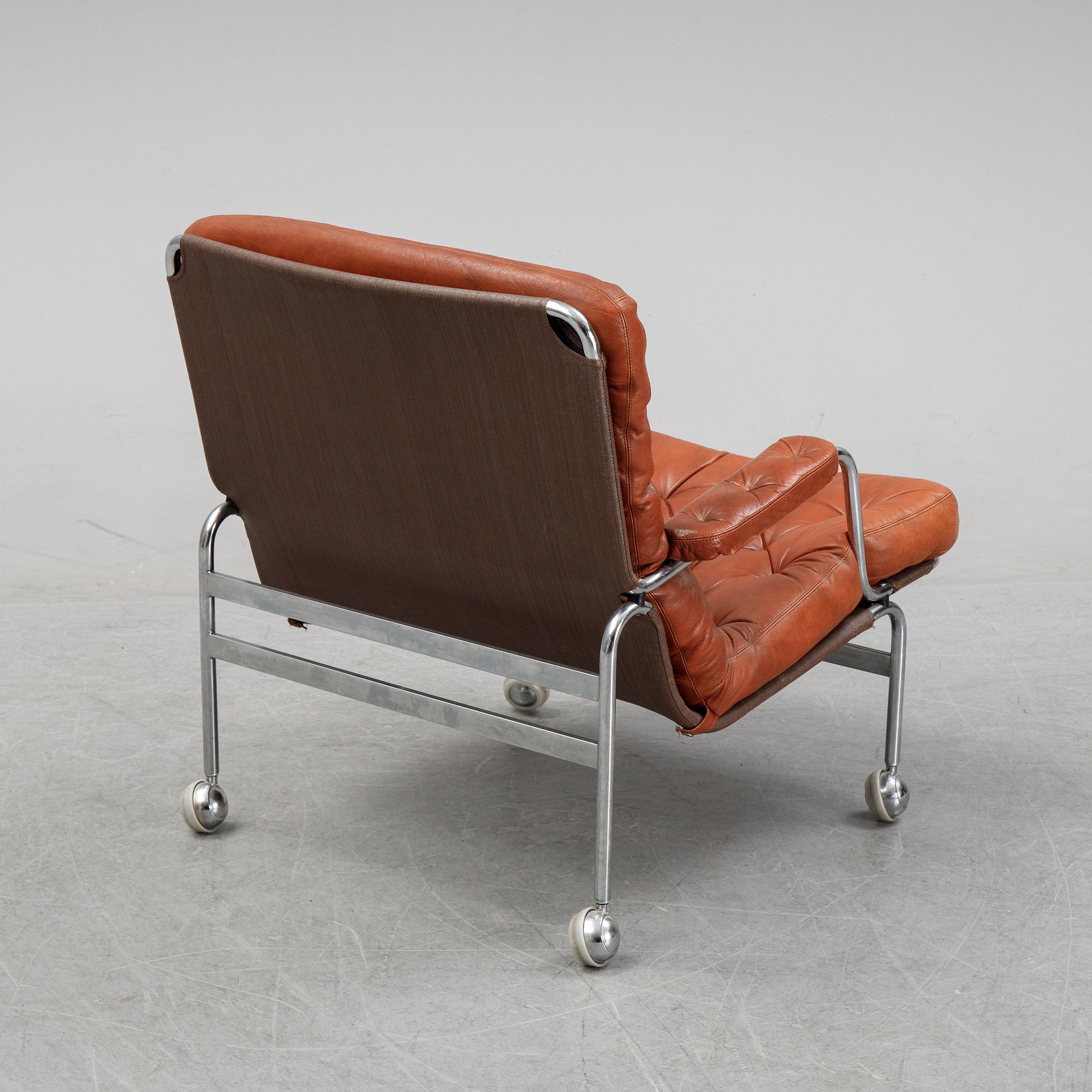 A model 'Karin 73' easy chair by Bruno Mathsson for Dux.