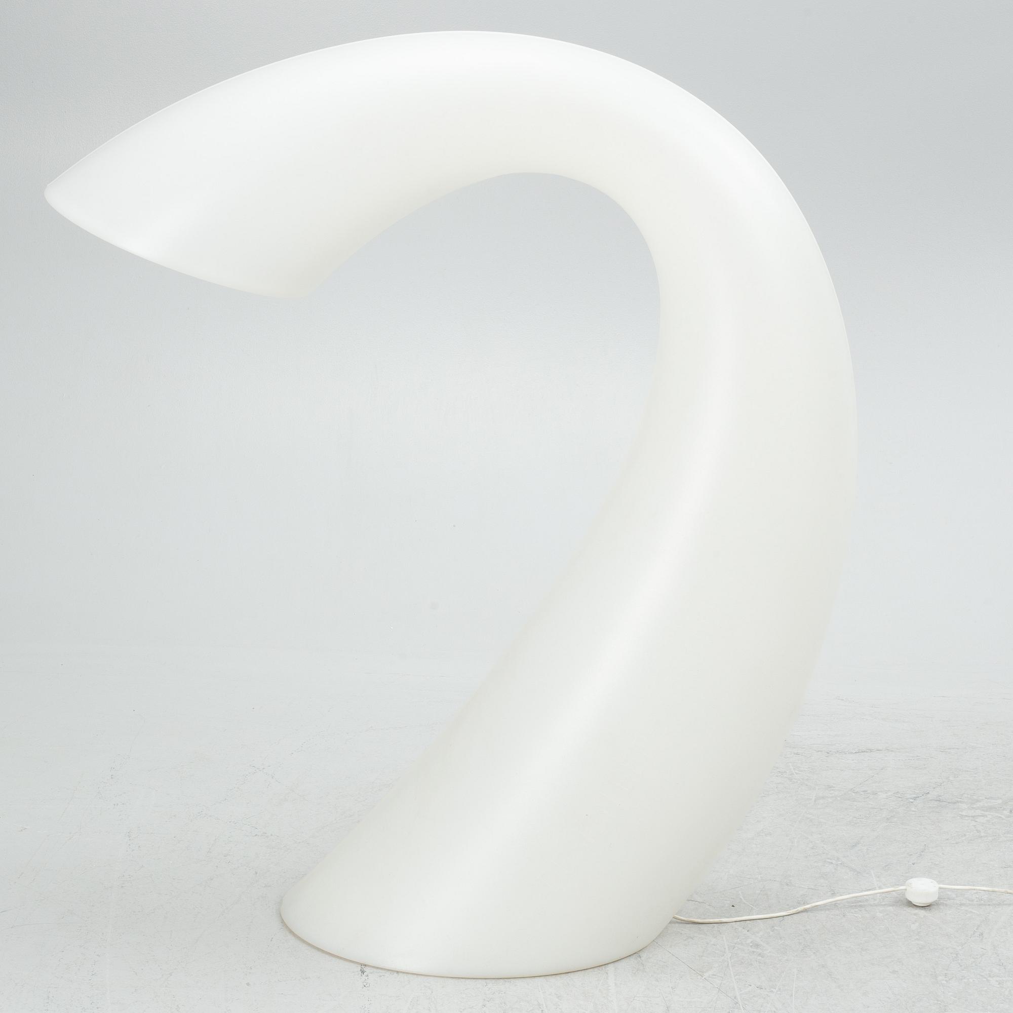 Eero Aarnio, a "Swan XL" floor lamp, Martela, Finland, 21st century.