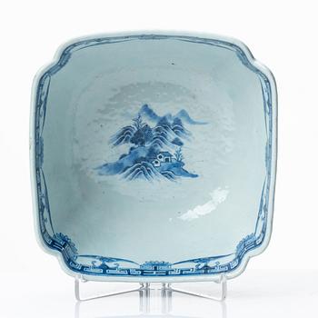 Skål/saladiere, kompaniporslin Qingdynastin, Qianlong (1736-95).