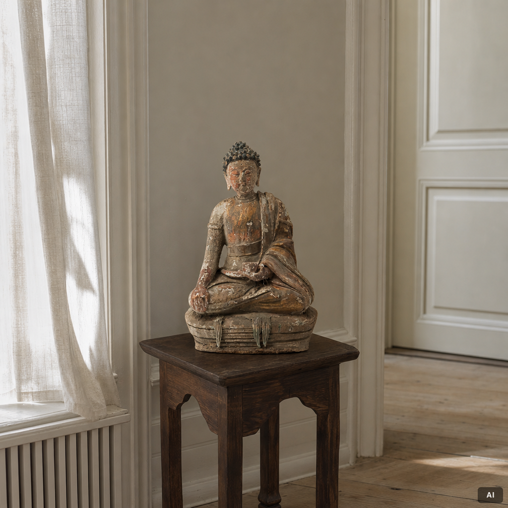 A Southeast Asian figure of a Buddha, 20th century.