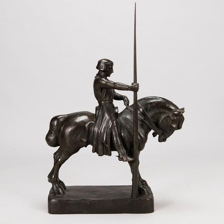 ANTON GRATH, A bronze sculpture, signed, 1930s.