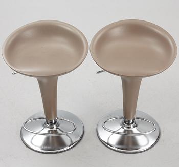 Stefano Giovannoni, a pair of 'Bombo' bar stools, Magis, Italy.