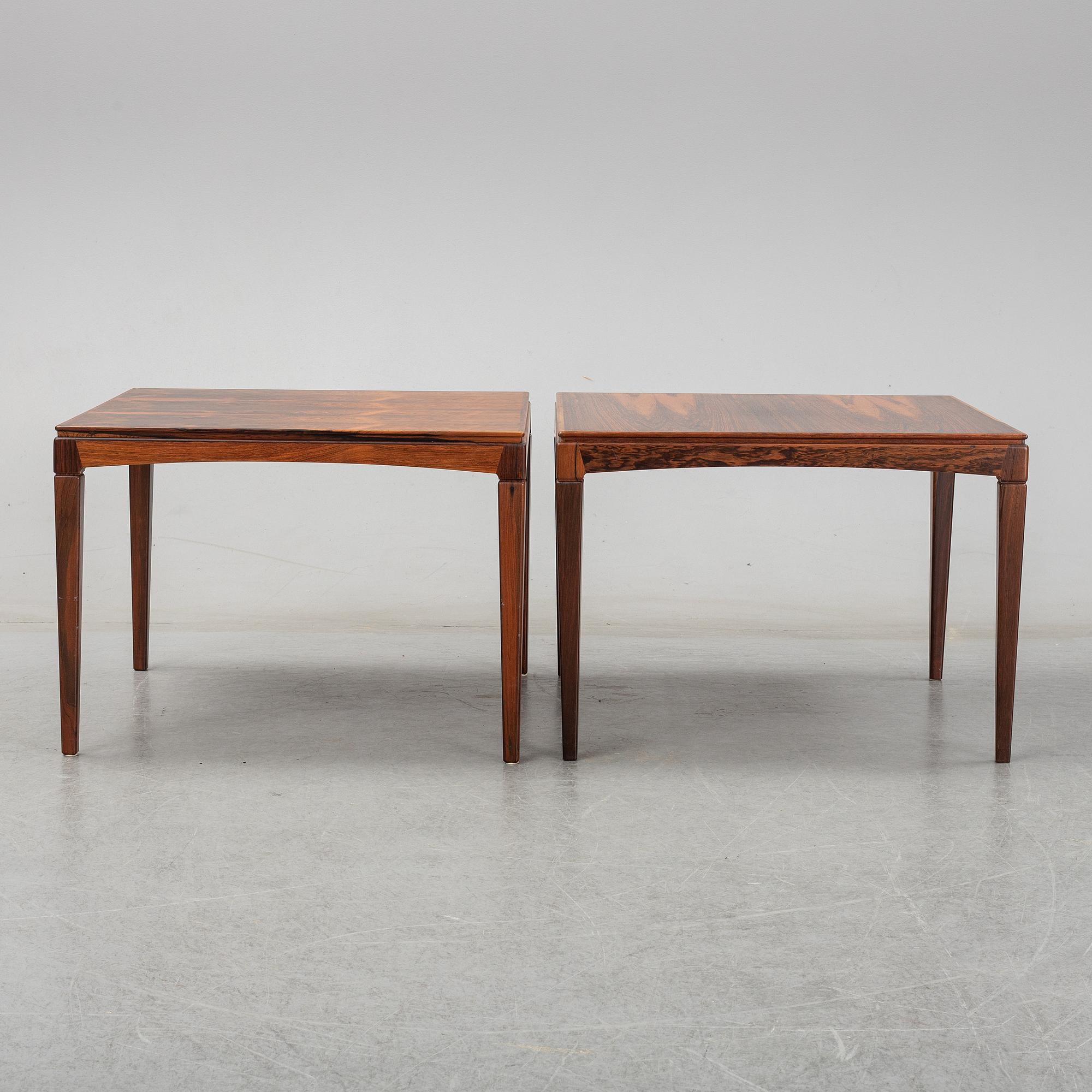 Erik Wörtz, soffbord, 2 st, "Överste", IKEA, 1960/1970-tal.