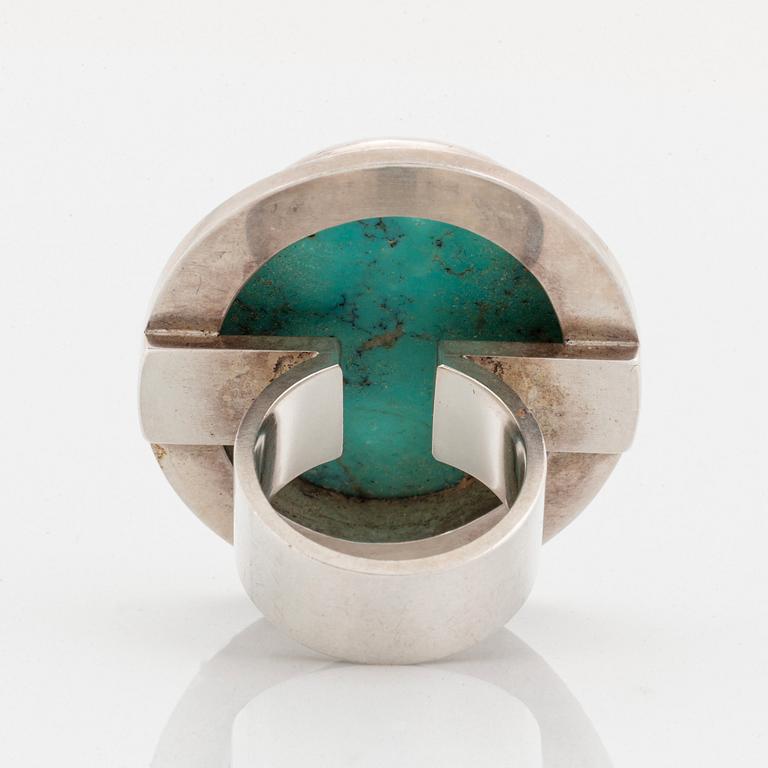 Cecilia Johansson ring silver med turkos sten.