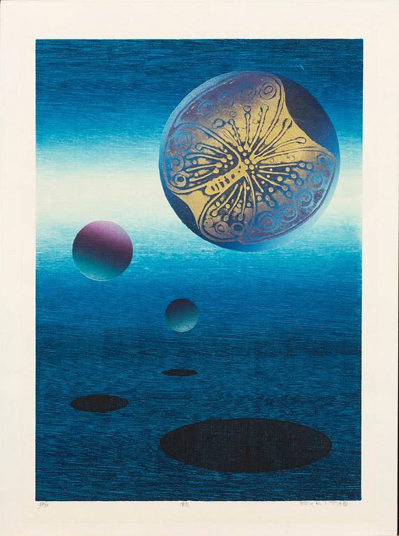 FUMIAKI FUKITA, a set of four wood cut in colour signed and numbered 31/50.