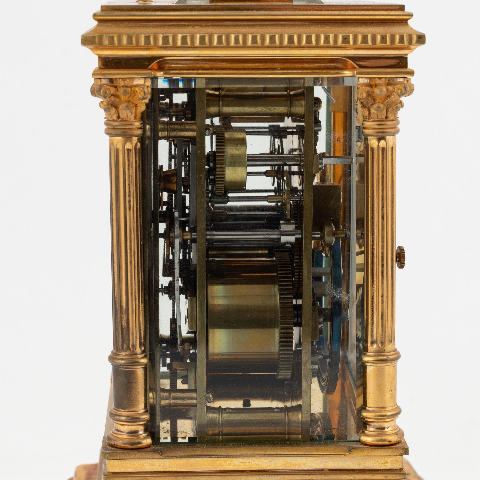 A French carriage clock, early 20th Century.