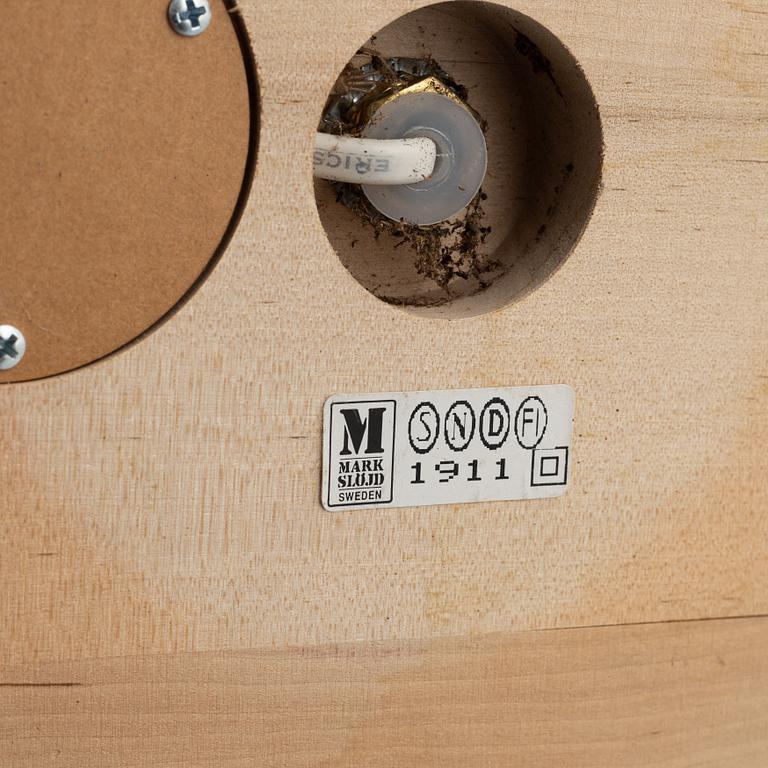 A beech table light, Markslöjd, later part of the 20th Century.