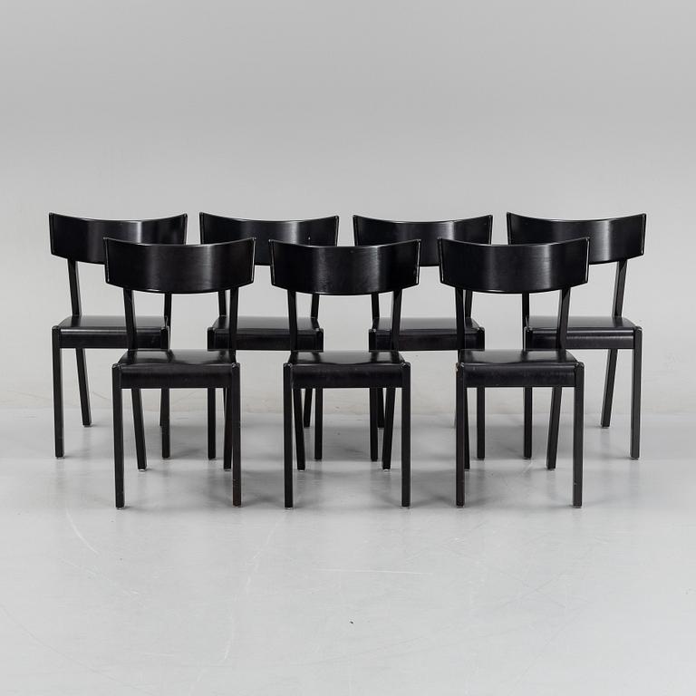 Ralf Lindberg, stolar, 7 st, "Tati", Gärsnäs, formgivna 1989.