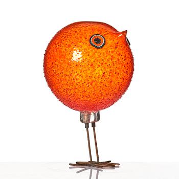 Alessandro Pianon, a 'Pulcino' glass bird, Vistosi, Murano, Italy 1960s.