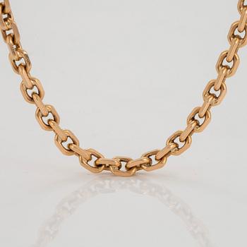 Collier 18K guld, ankarlänk.