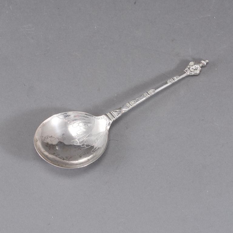 SKED, silver, Hans Kock, Borås, 1782.Vikt 38 gram.