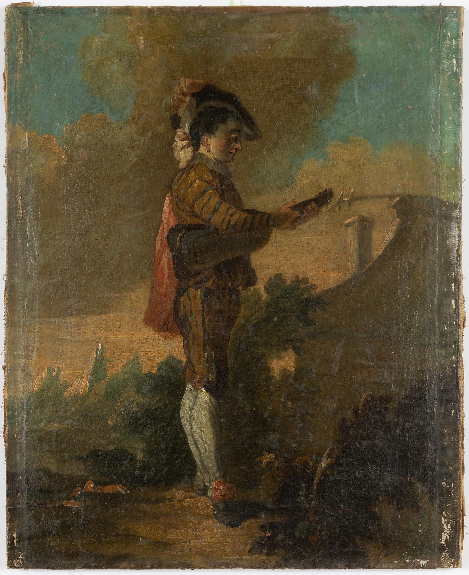 Fransk skola, 1700-tal, Yngling med luta.