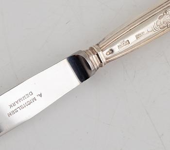 Ole Hagen, bestickservis, 48 delar, modell "Rosenbord", Anton Michelsen, Danmark.