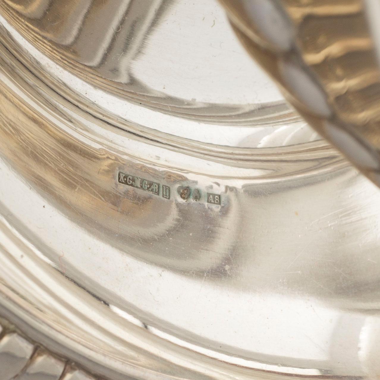 A 1927 silver bowl by KGM GAB, Uppsala.