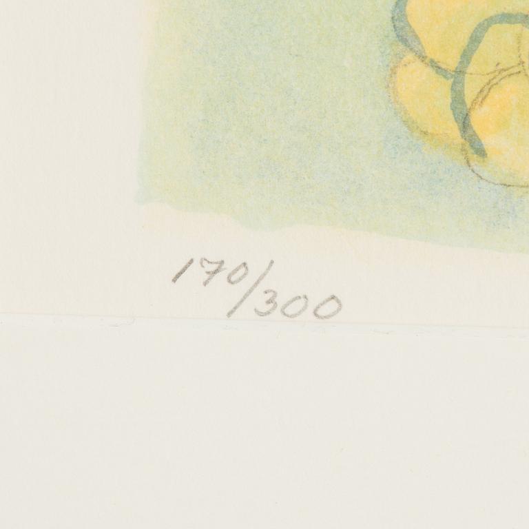 Hilding Linnqvist, Still life with red lily.