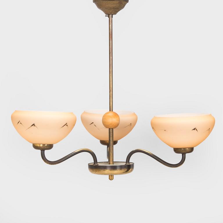 Paavo Tynell, A 1930s model 1434 ceiling lamp for Taito.