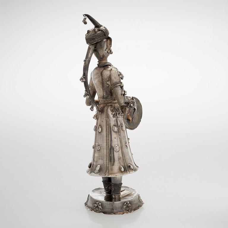 Figuuri, hopea, leimaamaton, Intia/ MYanmar 1900-luku.