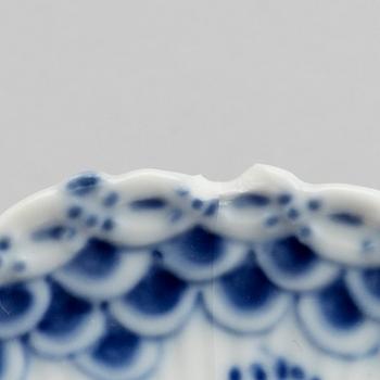 A set of 17 porcelain chocolat cups and saucers Musselmalet Royal Copenhagen Denmark.