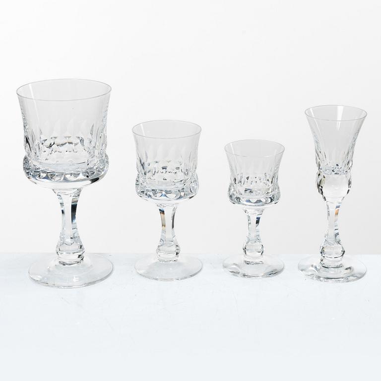 Ingeborg Lundin, a 44 pieces glass service, "Silvia", Orrefors, Sweden.