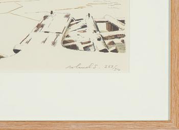 Roland Svensson, färglitografi, signerad och numrerad 263/310.