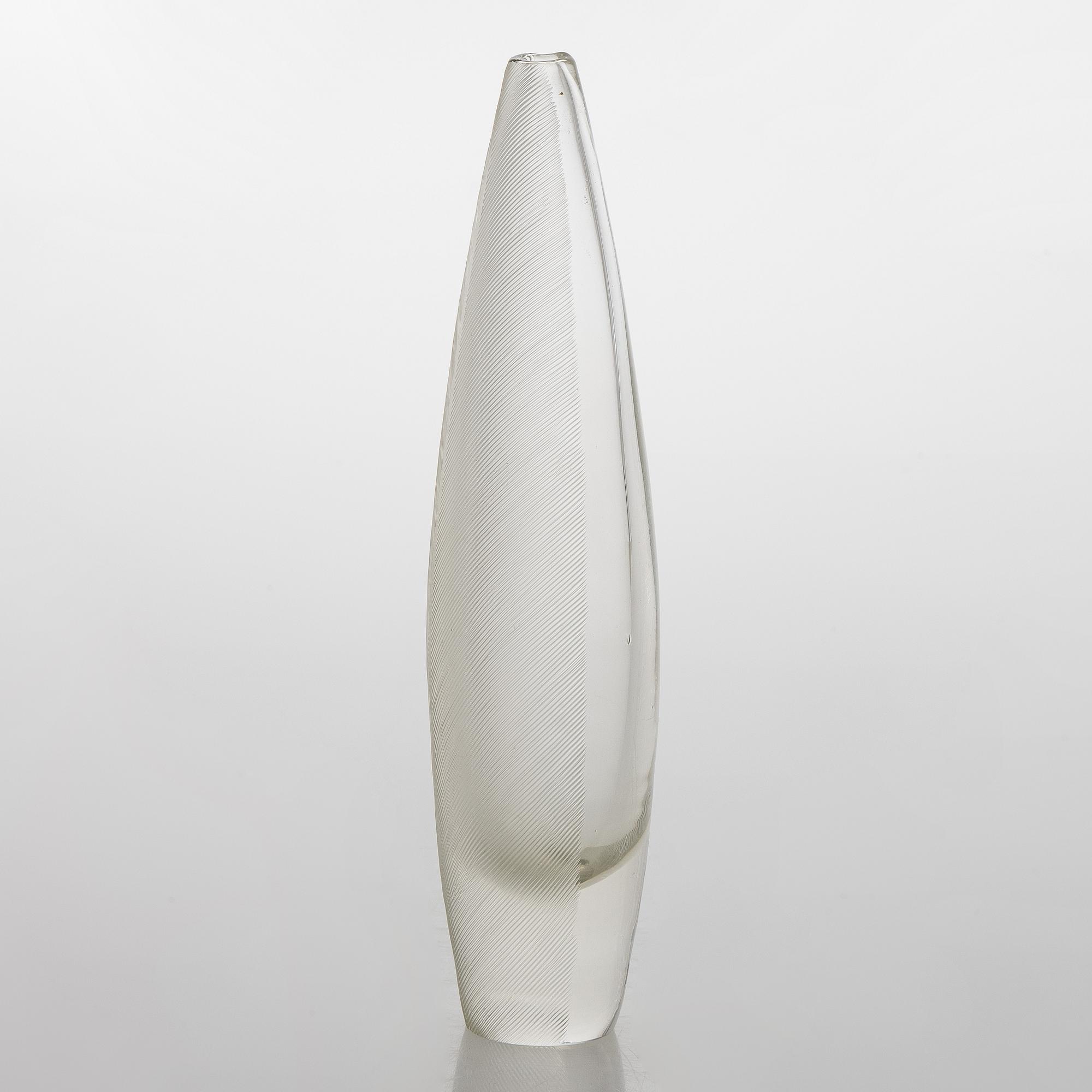 Tapio Wirkkala, A 'Sulka' Glass Vase, signed Tapio Wirkkala iittala -58.