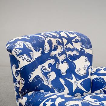 JOSEF FRANK, fåtölj modell 336 för Firma Svenskt Tenn 1900-talets senare del.