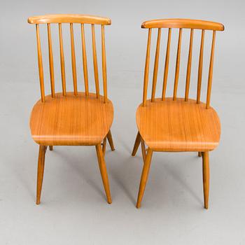 A set of four 20th century chairs.