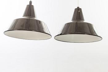 Louis Poulsen, A set of two Danish ceiling lamps, later part of the 20th century.