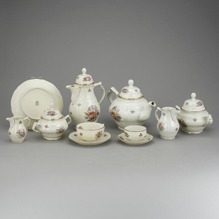 KAFFESERVIS, 64 delar, porslin, Rosenthal, Tyskland, 1900-talets första hälft.